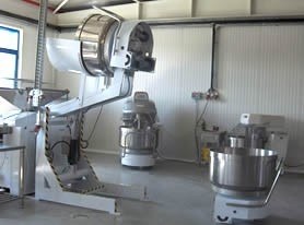 Malaxoare pentru aluat în secția de producție TODEX